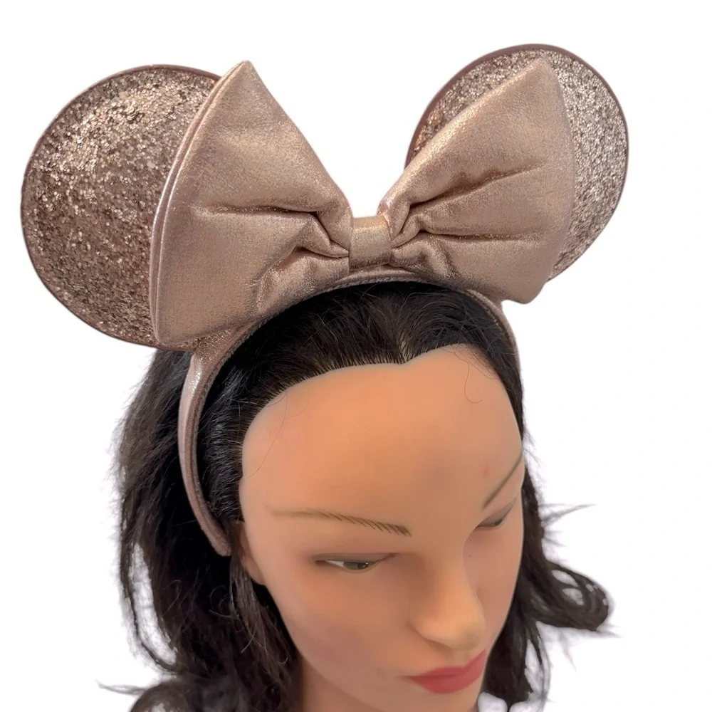 Rose Gold Authentic Disney Glitter Bow Kids/ Adult Headband
